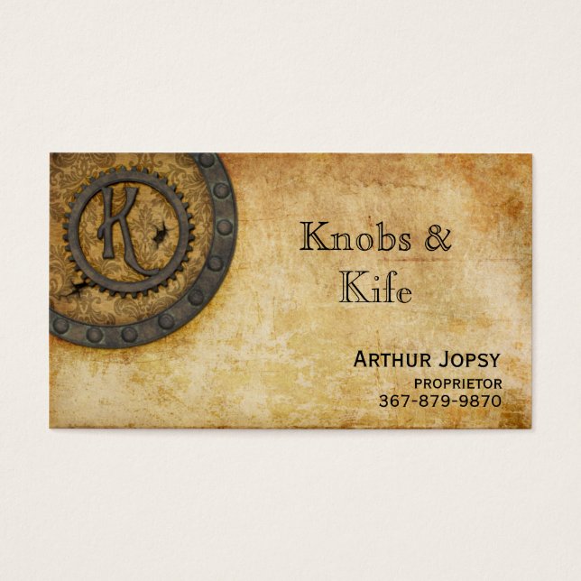 Steampunk Monogram Antique K (Vorderseite)