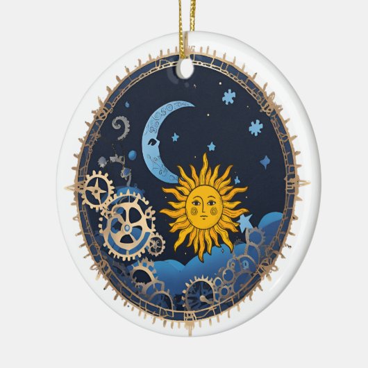 Steampunk Moon & Sun Ornament (Links)