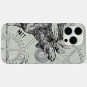 Steampunk Moose Wildlife Case-Mate iPhone Hülle (Rückseite (Horizontal))