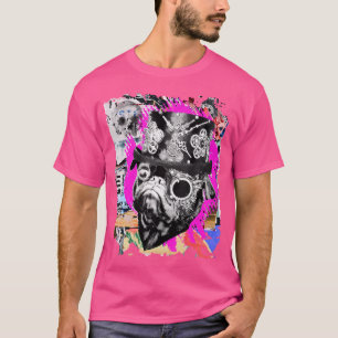Steampunk Mops Dog - Urban Street Art and Graffiti T-Shirt