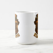 Steampunk-Mops Retro-Vintage-Design "Steampug" Kaffeetasse (Mittel)