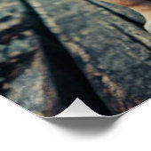 Steampunk Mops Shipmaster Portrait Poster (Ecke)