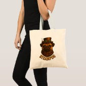 Steampunk-Mops-Steampug-Hund-Design-Tragetasche Tragetasche (Vorderseite (Produkt))