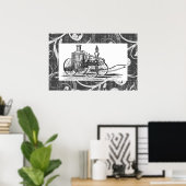 Steampunk-Motor Poster (Heimbüro)