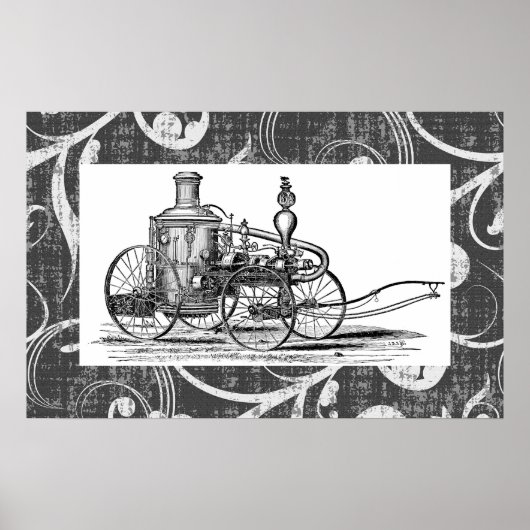 Steampunk-Motor Poster (Vorne)