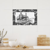 Steampunk-Motor Poster (Küche)