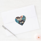 Steampunk Mouse Captain Pippin Herz-Aufkleber (Umschlag)