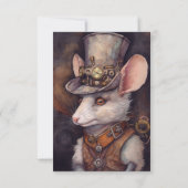 Steampunk Mouse Danke Steampunk Tier Custom (Rückseite)