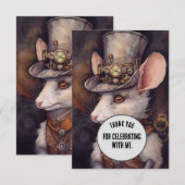 Steampunk Mouse Danke Steampunk Tier Custom (Vorne/Hinten)