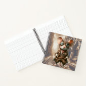 Steampunk Mouse in London Spiral Notebook Notizblock (Innenseite)