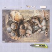 Steampunk Mouse Seidenpapier (Handwerk)