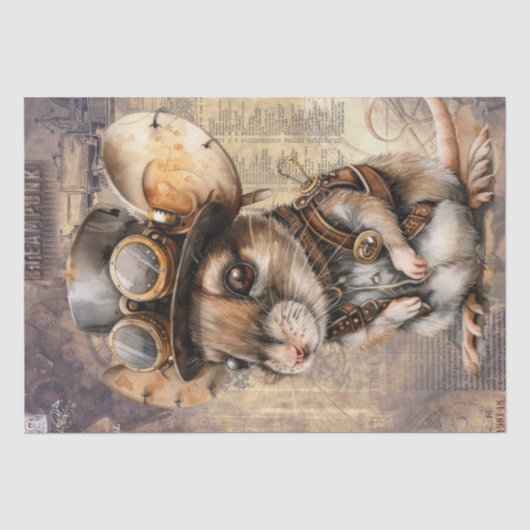 Steampunk Mouse Seidenpapier (Vorderseite)