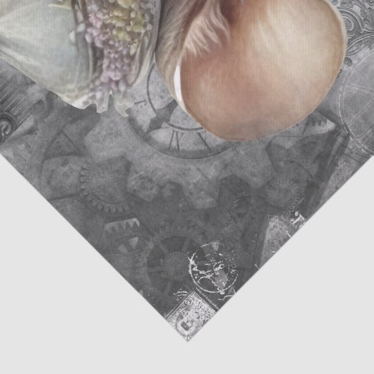 Steampunk Mouse Seidenpapier (Detail)