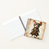 Steampunk Mouse Spiral Notebook Notizblock (Innenseite)