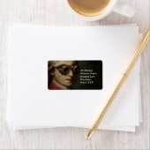 Steampunk Mozart Adressaufkleber (Insitu)