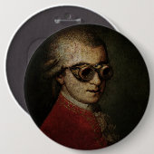 Steampunk Mozart Button (Vorne & Hinten)
