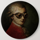 Steampunk Mozart Button (Vorderseite)