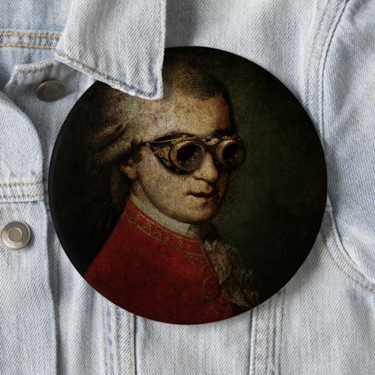 Steampunk Mozart Button (Beispiel)