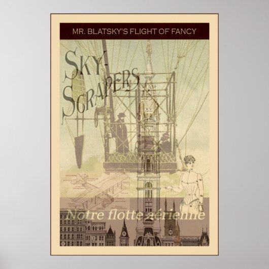 SteamPunk ~ Mr. Blatsky's Flucht Extravaganten Poster (Vorne)