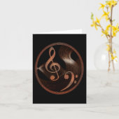 Steampunk Music Design Note Card Karte (Gelbe Blume)