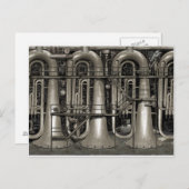 Steampunk Music Factory Postkarte (Vorne/Hinten)