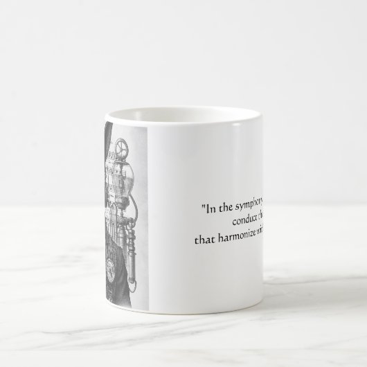 Steampunk Music Man Kaffeetasse (Mittel)