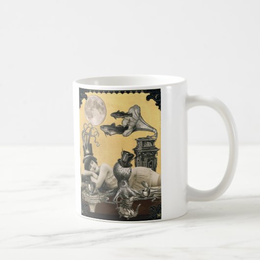 Steampunk musikalische Kraken-Tasse Kaffeetasse (Rechts)