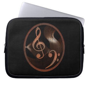 Steampunk Musikentwurfs-Laptophülse Laptopschutzhülle