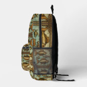 Steampunk-Muster Bedruckter Rucksack (Rechts)