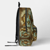 Steampunk-Muster Bedruckter Rucksack (Links)