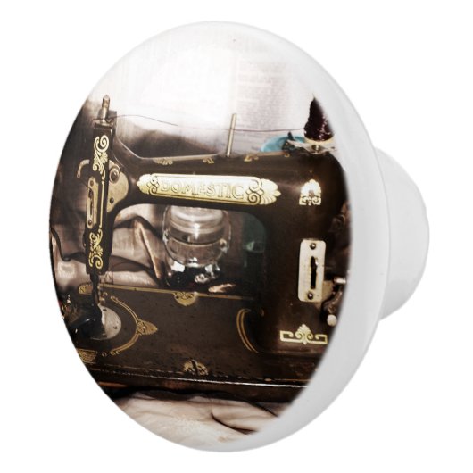 Steampunk Nähen Keramikknauf (Rechts)