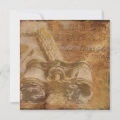 Steampunk Nautical Binoculars Scrapbook Stationary Mitteilungskarte (Rückseite)