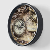 Steampunk nautical rope antiker Kompass an der Küs Uhr (Winkel)