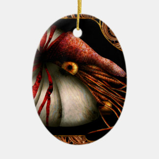 Steampunk - Nautilus - Aus Ihrer Muschel kommen Keramikornament