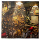 Steampunk - Naval - Der Torpedoraum Fliese (Vorderseite)