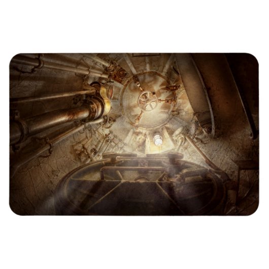 Steampunk - Naval - Die Notluke Magnet (Horizontal)