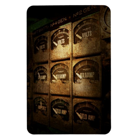 Steampunk - Naval - Electric - Power Grid Magnet (Vertikal)