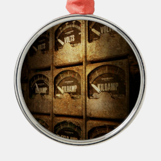 Steampunk - Naval - Electric - Power Grid Silbernes Ornament