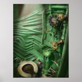 Steampunk - Naval - Klempnerei - Kopf Poster