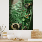 Steampunk - Naval - Klempnerei - Kopf Poster (Küche)