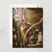 Steampunk - Naval - Sehen Sie sich die Tiefe an Postkarte (Vorne/Hinten)