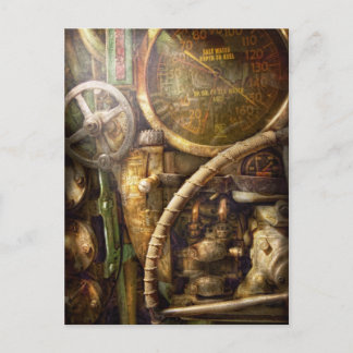 Steampunk - Naval - Sehen Sie sich die Tiefe an Postkarte