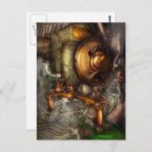 Steampunk - Naval - Ventil schließen Postkarte (Vorne/Hinten)