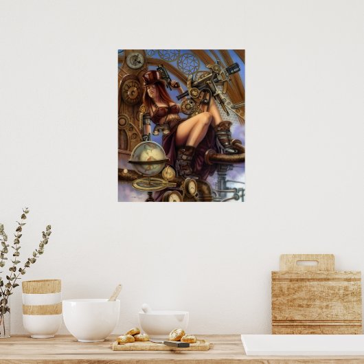 Steampunk Navigator Poster! Poster (Küche)