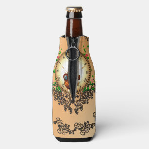 Steampunk, niedliche Eule Flaschenkühler