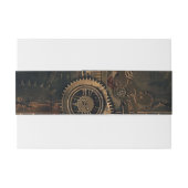 Steampunk Noir Affair Einladung Bauchband Einladungsbanderole (Rückseitenbeispiel)