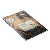 Steampunk-Notebook mit Inspiration-Quote Notizblock (Rechte Seite)