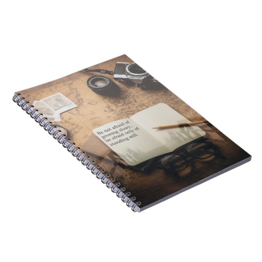 Steampunk-Notebook mit Inspiration-Quote Notizblock (Rechte Seite)