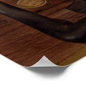 Steampunk - Nur eine normale Schreibmaschine Poster (Ecke)