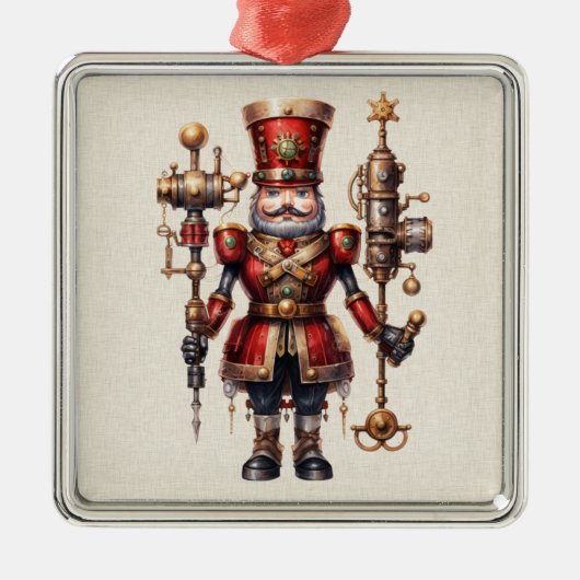 Steampunk Nutcracker Weihnachtsschmuck (Vorne)